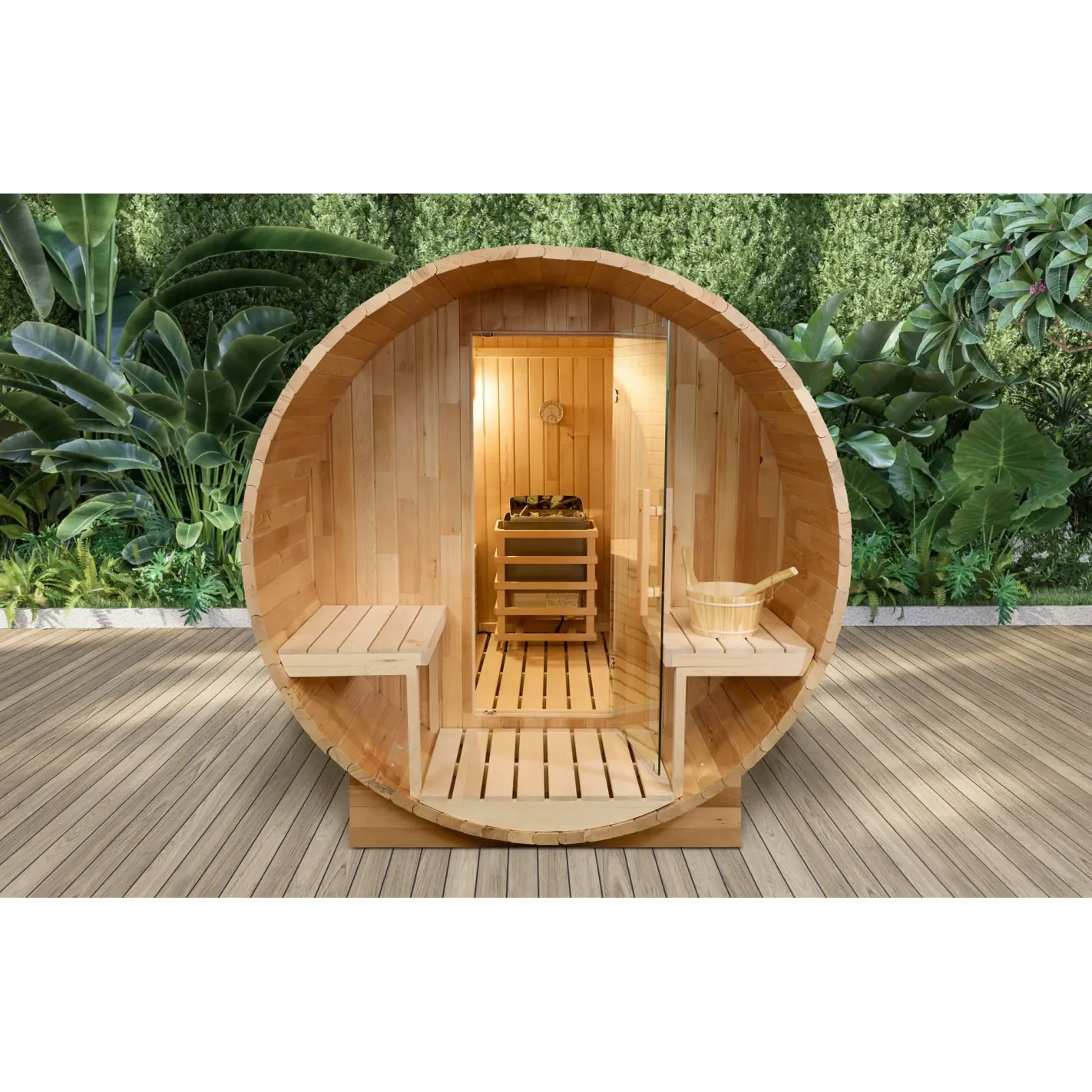 DHARANI S6 OUTDOOR - Ganzkörpersauna 6 Personen