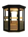 DHARANI PASSION Sauna extérieur vapeur jusqu'à 4/5 personnes | Epicéa I 8000w