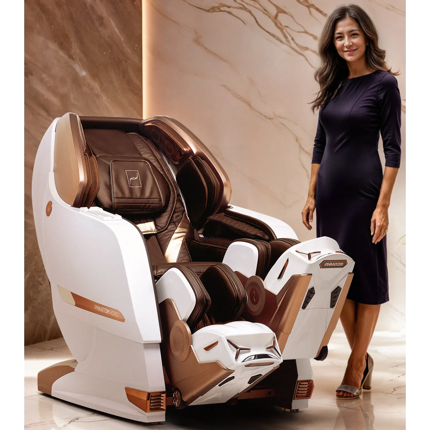 CENTURION Phantom Massage Chair 8D I Movimento indipendente delle gambe