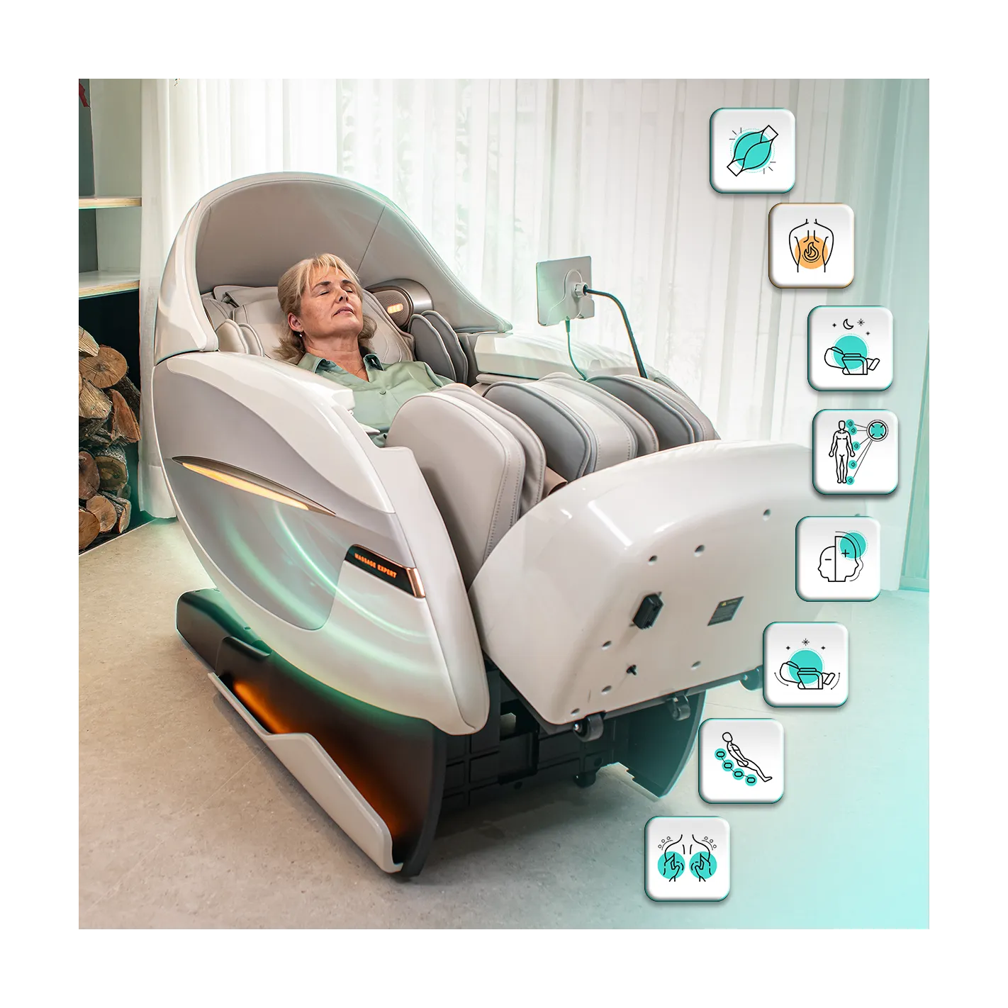 SAMADHI 6D Massage Chair | Voice Control | 20 Programs | LED