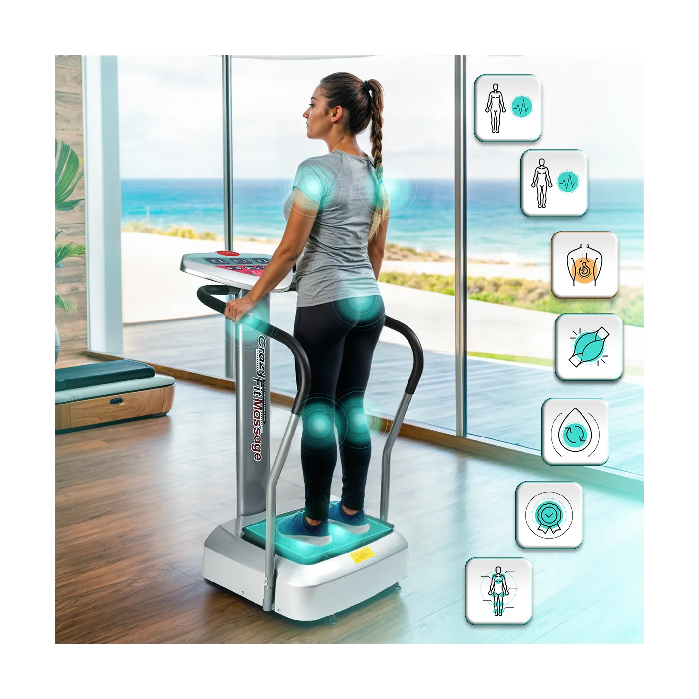 ZEN SHAPER® PLUS 5D Piattaforma Fitness Oscillante e Vibrante