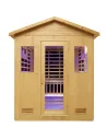 DHARANI S5 Outdoor Sauna exterior de vapor con estufa electrica para 5 personas