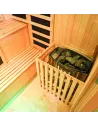 DHARANI S5 Outdoor Sauna exterior de vapor con estufa electrica para 5 personas