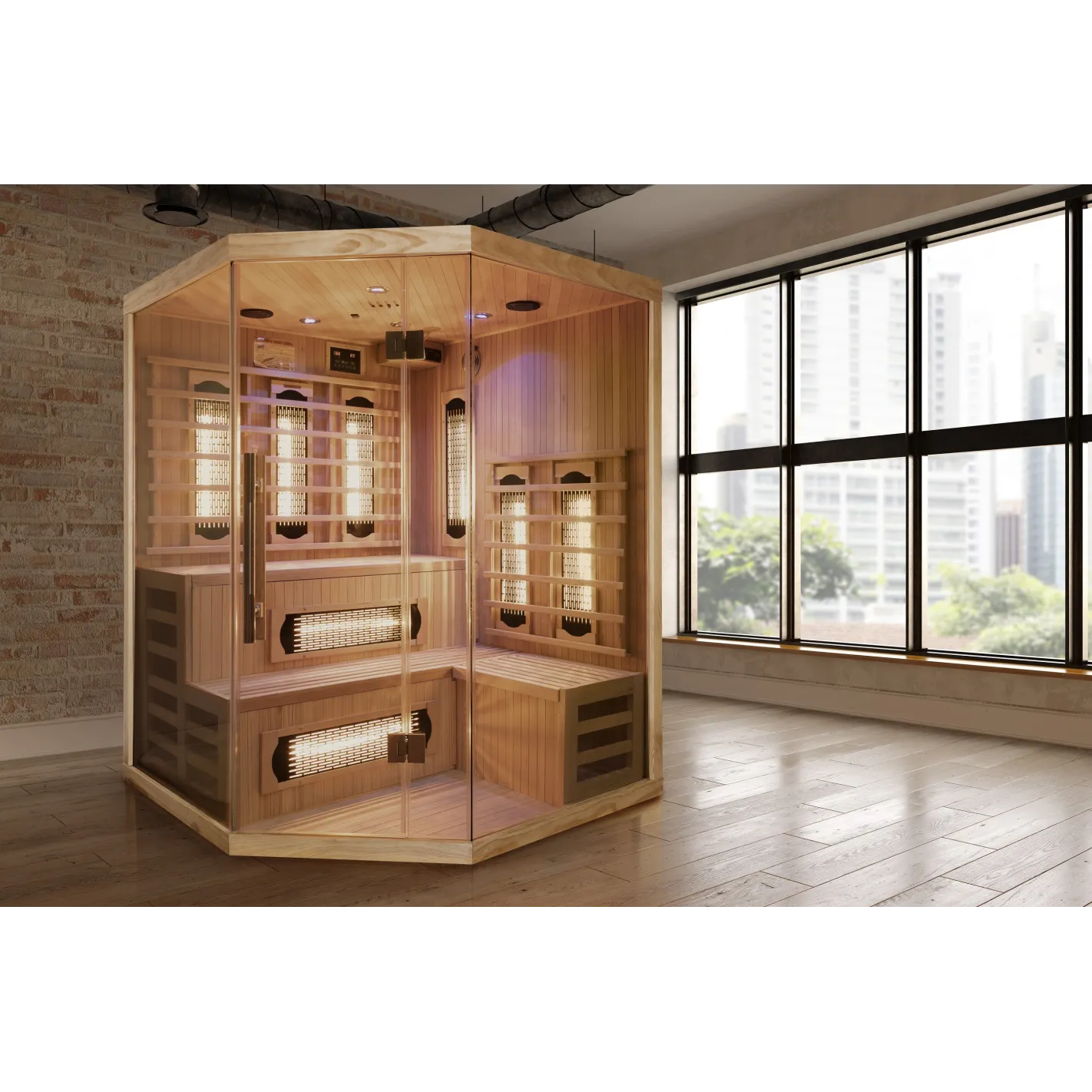 Sauna infrarouge intérieur DHARANI S5 pour 5 personnes