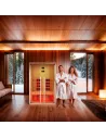 DHARANI S2 PLUS Sauna infrarouge d'intérieur pour 1 ou 2 personnes I 2200w