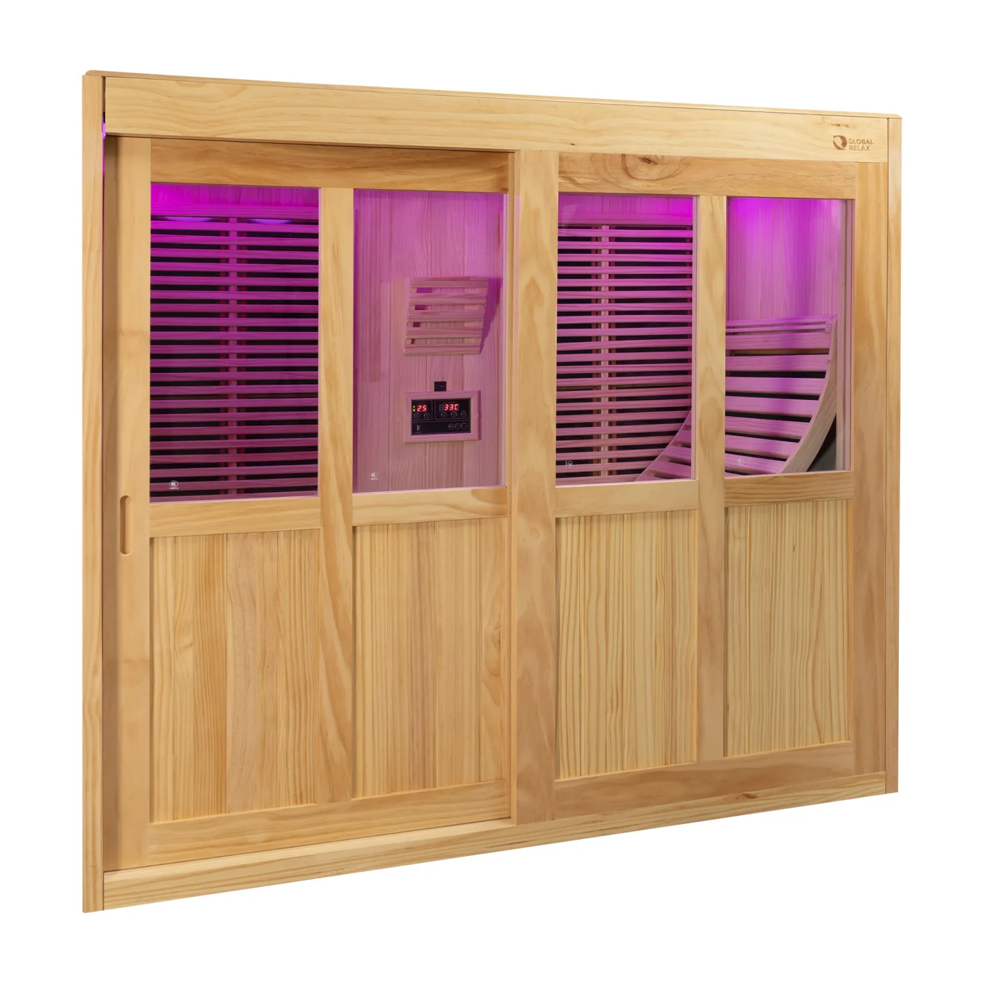 DHARANI S1 PLUS Sauna d'intérieur inclinable pour 1 personne I Panneaux en carbone