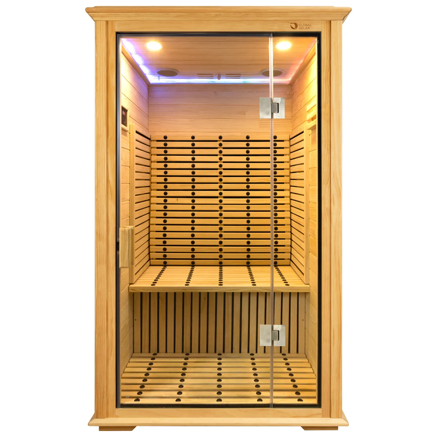 DHARANI S2 Indoor Koolstofsteensauna voor 1 of 2 personen | USB I Radio