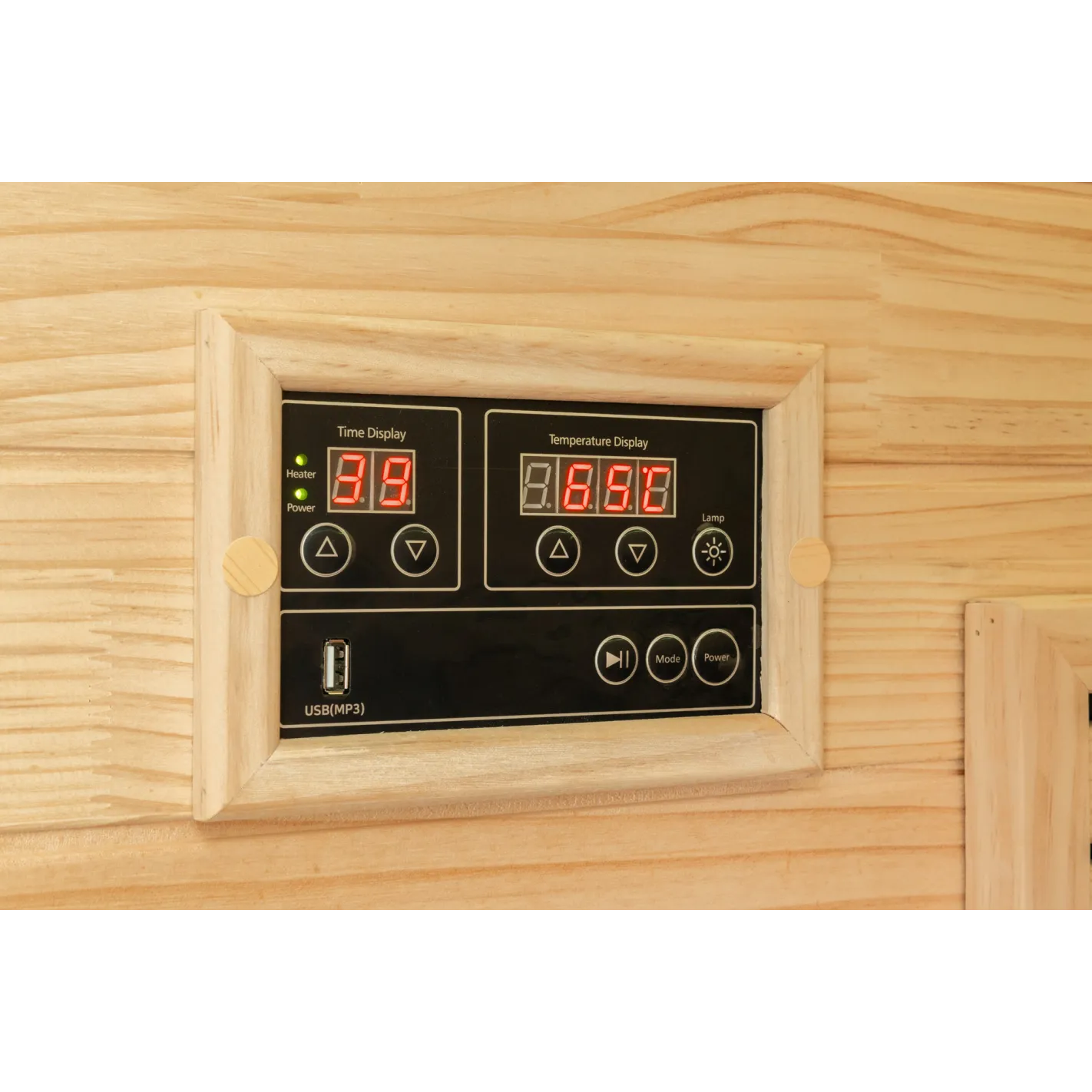 DHARANI S2 Sauna interior de pedra de carbono para 1 ou 2 pessoas | USB I Rádio