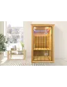 DHARANI S2 Sauna d'intérieur en pierre de carbone pour 1 ou 2 personnes | USB I Radio