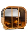 DHARANI CUBE Sauna da esterno Vapore fino a 6 persone I LED I THERMO legno I 8000w