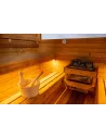 DHARANI CUBE Sauna da esterno Vapore fino a 6 persone I LED I THERMO legno I 8000w