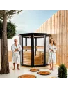 DHARANI PASSION Sauna extérieur vapeur jusqu'à 4/5 personnes | Epicéa I 8000w