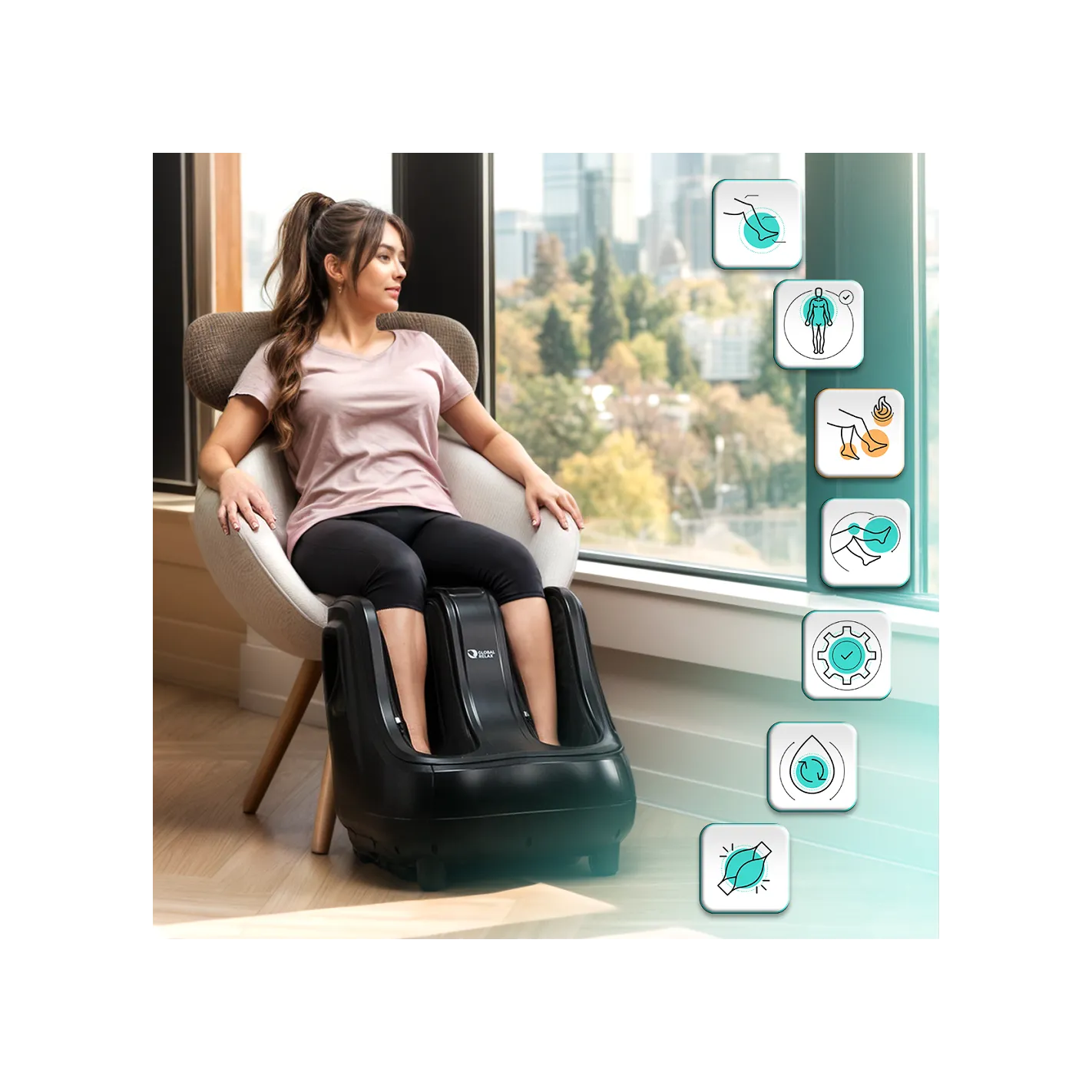 VITALZEN PRO - Appareil de massage pour les pieds et les jambes | Massage par pression