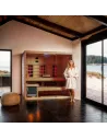 DHARANI COMBI Sauna Infrarood- en Stoomsauna tot 4 of 5 personen (Outlet)| Vurenhout