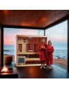 DHARANI COMBI Sauna infrarossi e vapore fino a 4 o 5 persone (Outlet)| Abete rosso