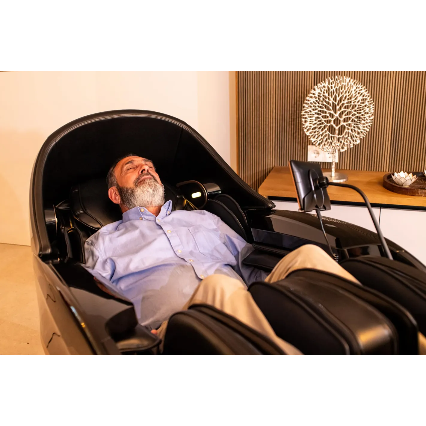 SAMADHI Fauteuil de Massage 6D (Outlet)| Contrôle Vocal | 20 Programmes | LED