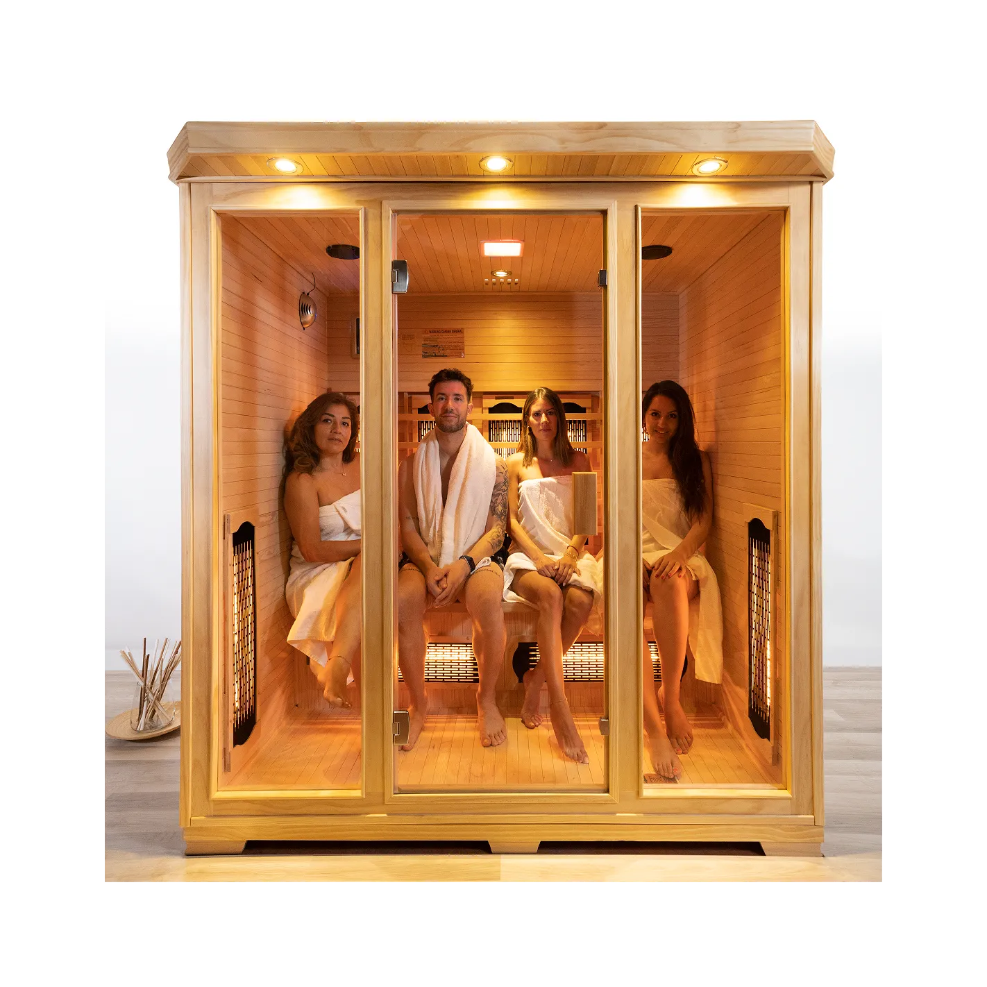 DHARANI S4 PLUS Indoor infraroodsauna voor 4 personen