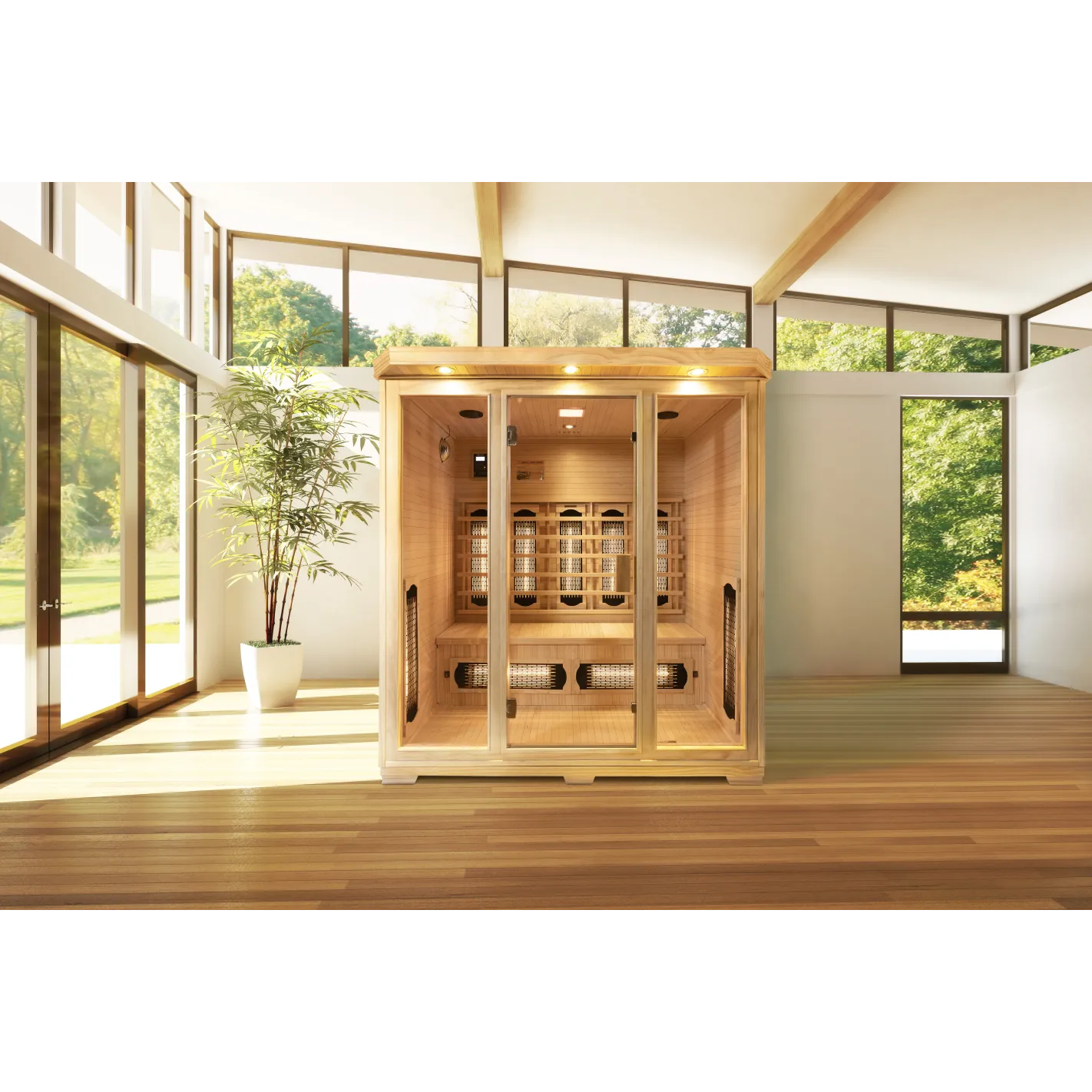 DHARANI S4 PLUS Indoor infraroodsauna voor 4 personen